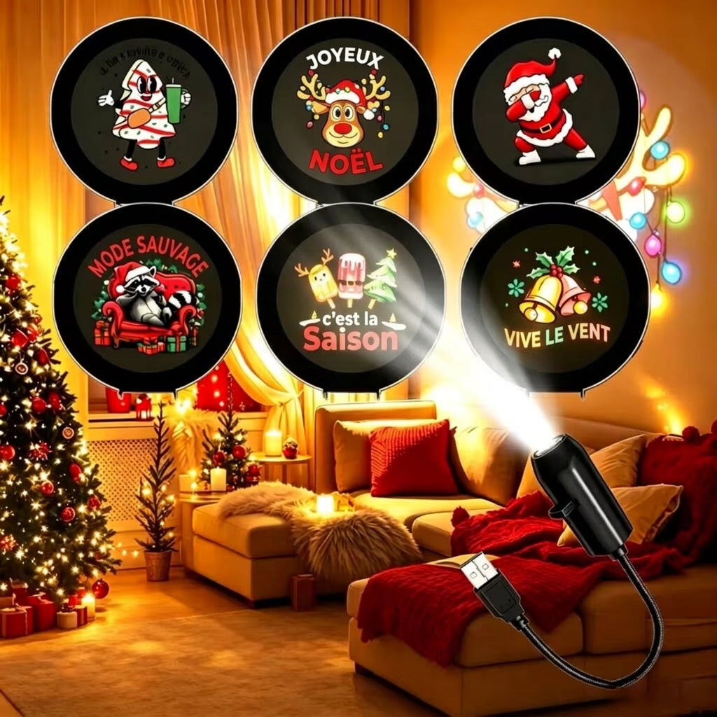 Projecteur lumineux – décoration festive murale et plafond