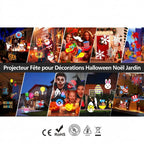 Projecteur LED extérieur – double tête Halloween et Noël