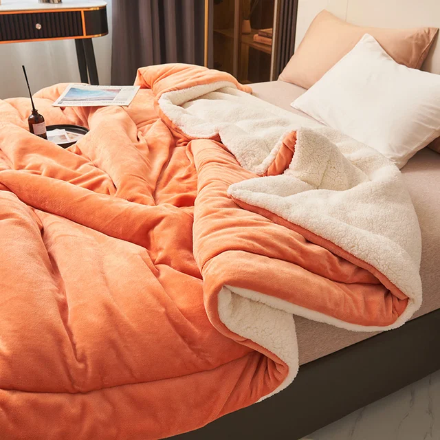 Plaid polaire réversible – flanelle douce et envers sherpa