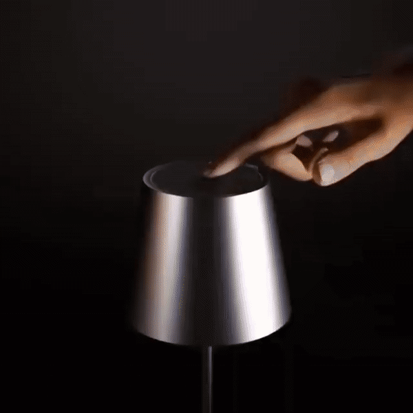 Lampe de table sans fil rechargeable – 3 intensités, design minimaliste