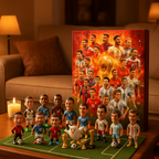 Calendrier de l'avent foot – 24 figurines de joueurs à collectionner