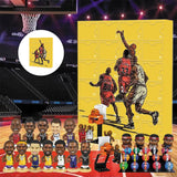 Calendrier de l'avent basket – 24 figurines de joueurs à collectionner
