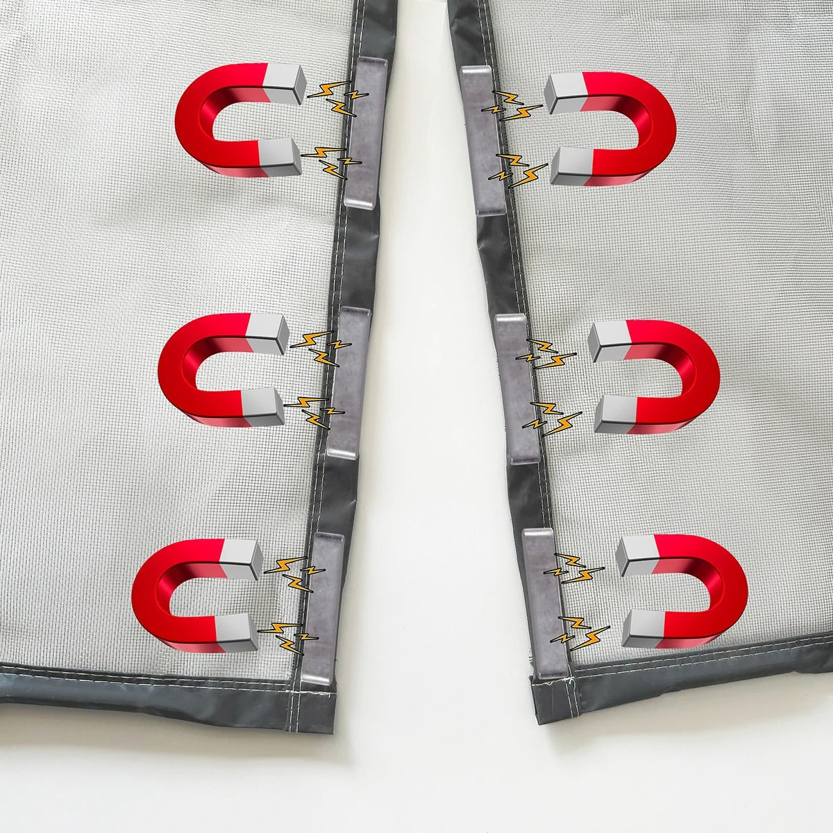 Moustiquaire de porte magnétique – fermeture automatique