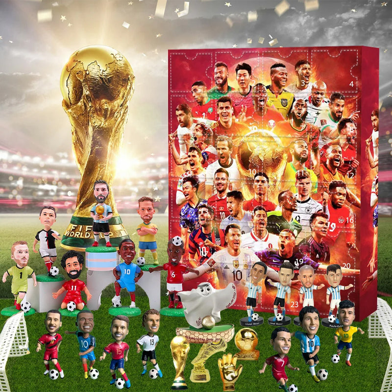 Calendrier de l'avent foot – 24 figurines de joueurs à collectionner
