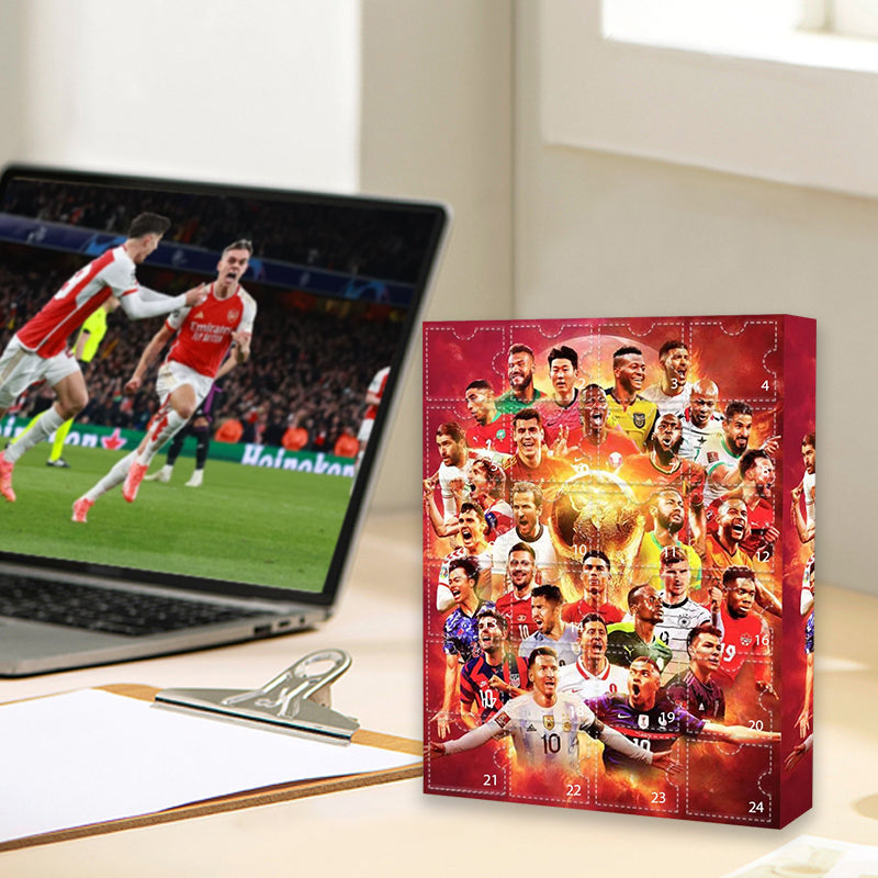 Calendrier de l'avent foot – 24 figurines de joueurs à collectionner