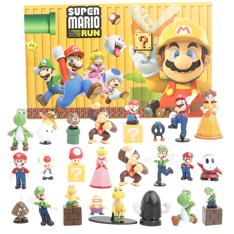 Kawaii Figuren Set 2026 – 24 Teile für Advent und Geschenke, PVC – Bild 1