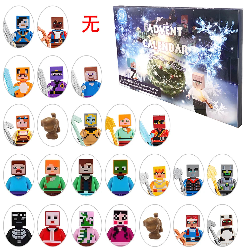 Minecraft Adventskalender 2026 - 24 Figuren für kreatives Spielen Kinder – Bild 15