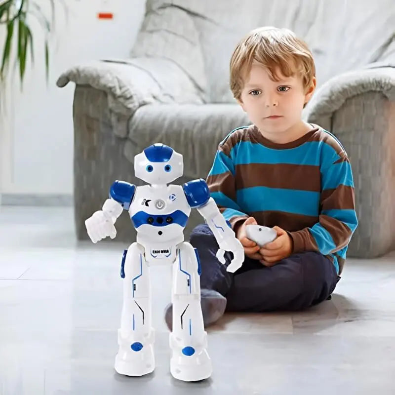 Robot interactif télécommandé – gestes, sons et lumières