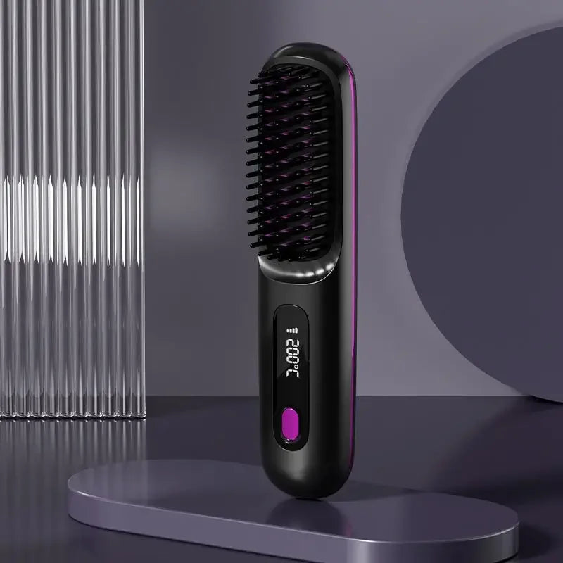 Lisseur à cheveux sans fil – rechargeable USB, chauffe rapide
