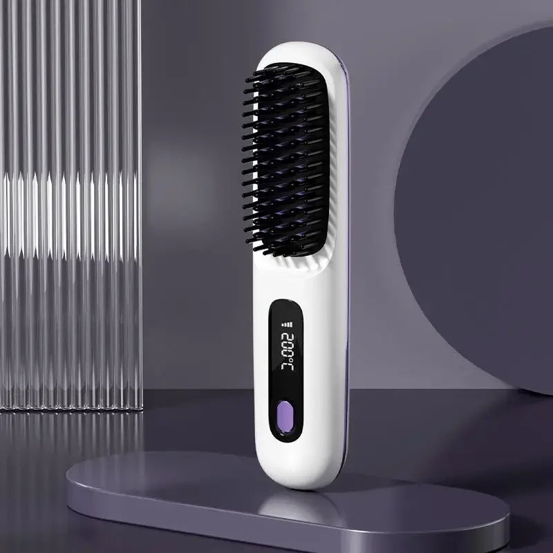 Lisseur à cheveux sans fil – rechargeable USB, chauffe rapide