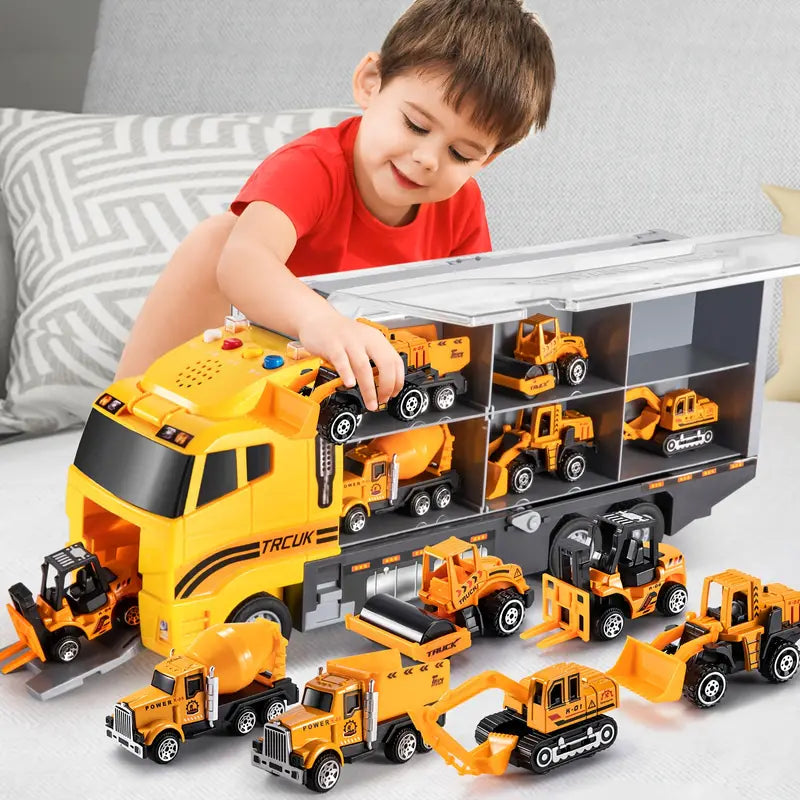 Set de véhicules de chantier – camions et engins à assembler