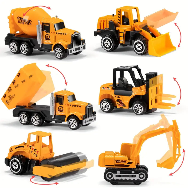 Set de véhicules de chantier – camions et engins à assembler