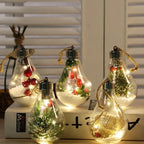 Ampoule LED décorative à suspendre – mini-paysage de Noël