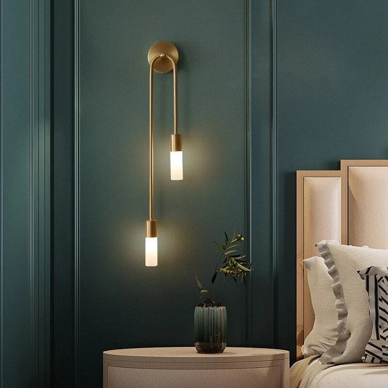 Applique murale – doré, design moderne, LED intégrée