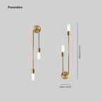 Applique murale – doré, design moderne, LED intégrée