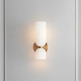Applique murale – luminaire verre et fer, design moderne