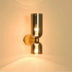 Applique murale – luminaire verre et fer, design moderne