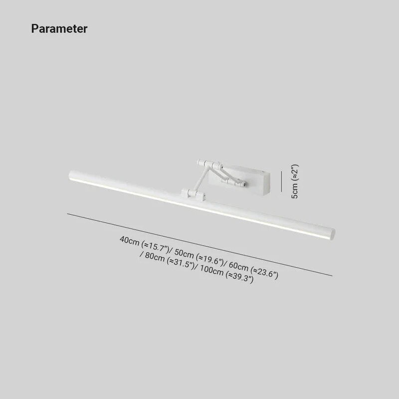 Applique murale réglable – lumière linéaire, noir, blanc