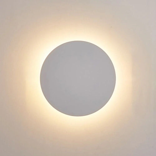 Applique murale ronde – design épuré en métal avec LED