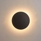 Applique murale ronde – design épuré en métal avec LED