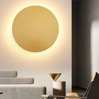 Applique murale ronde – design épuré en métal avec LED