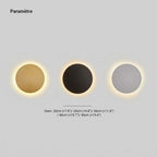 Applique murale ronde – design épuré en métal avec LED