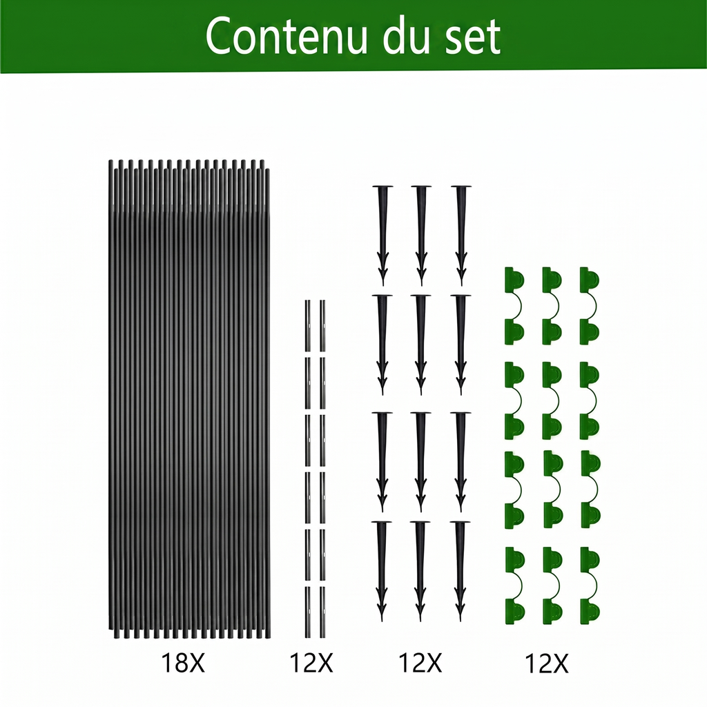 Arceaux de serre en fibre de verre – tunnel de culture modulable