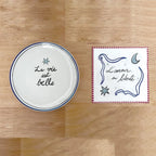 Assiettes Amour en Liberté – set de 4 assiettes dépareillées