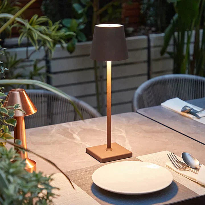 Lampe de table sans fil rechargeable – 3 intensités, design minimaliste