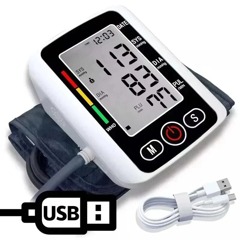 Tensiomètre électronique au bras – Grand écran LCD rétroéclairé