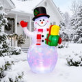 Bonhomme de neige gonflable – Décoration de Noël lumineuse