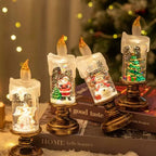 Boule à neige lumineuse – veilleuse Père Noël ou sapin