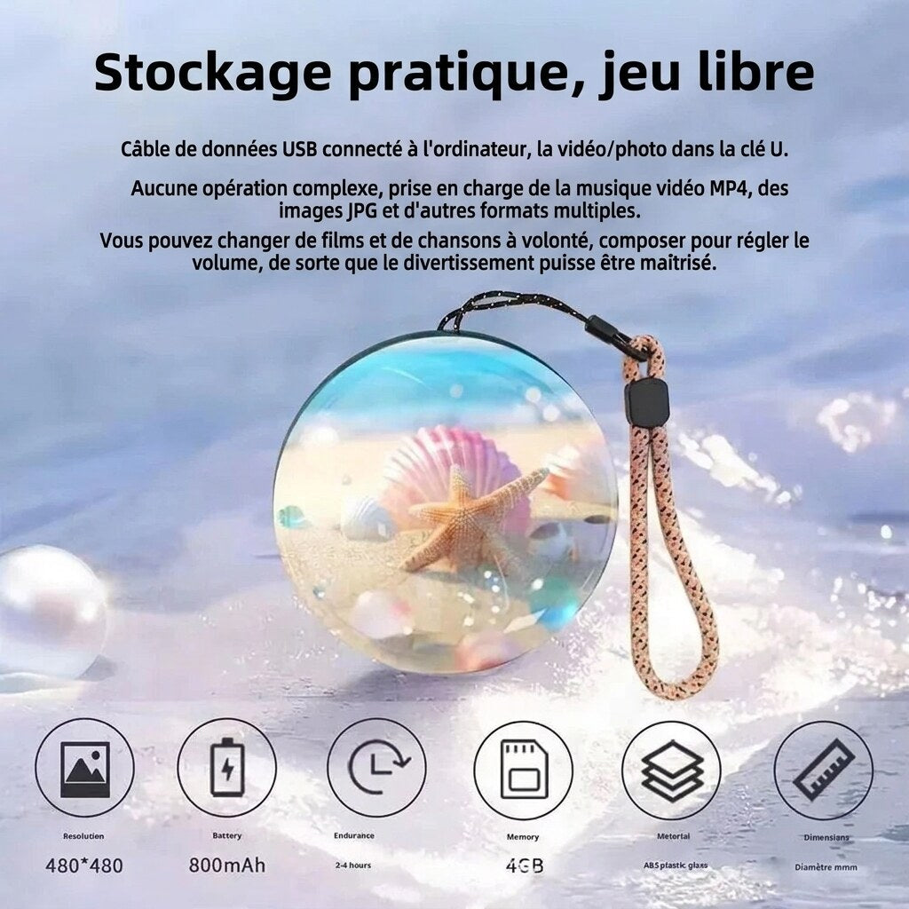 Boule vidéo 3D – affichage de souvenirs personnels sans câble