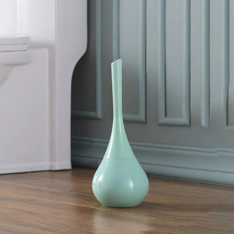 Brosse toilette – support inoxydable anti-éclaboussures