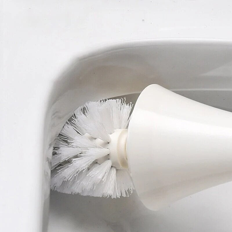 Brosse toilette – support inoxydable anti-éclaboussures