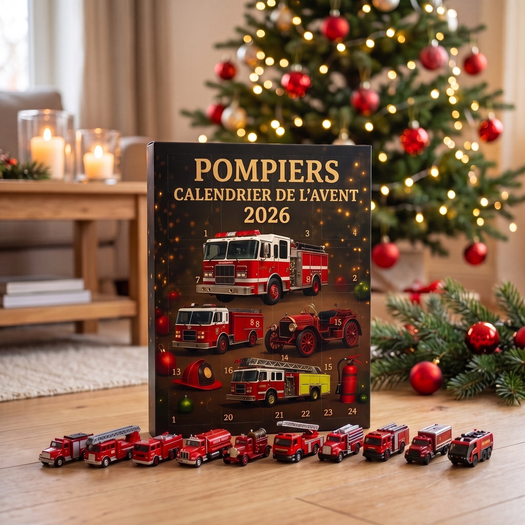 Calendrier de l'avent pompiers sous le sapin