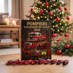 Calendrier de l'avent pompiers sous le sapin