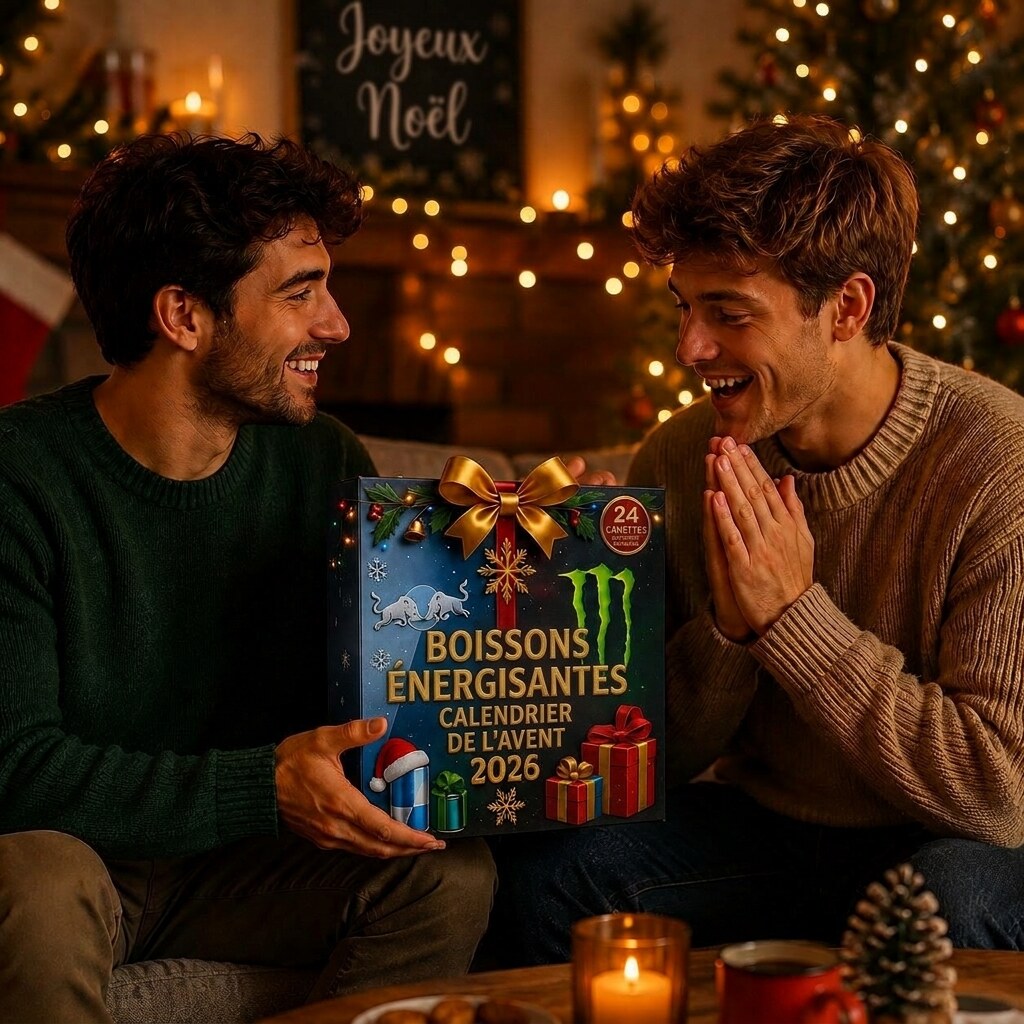 Calendrier de l'avent – 24 décors Energy Drink à collectionner