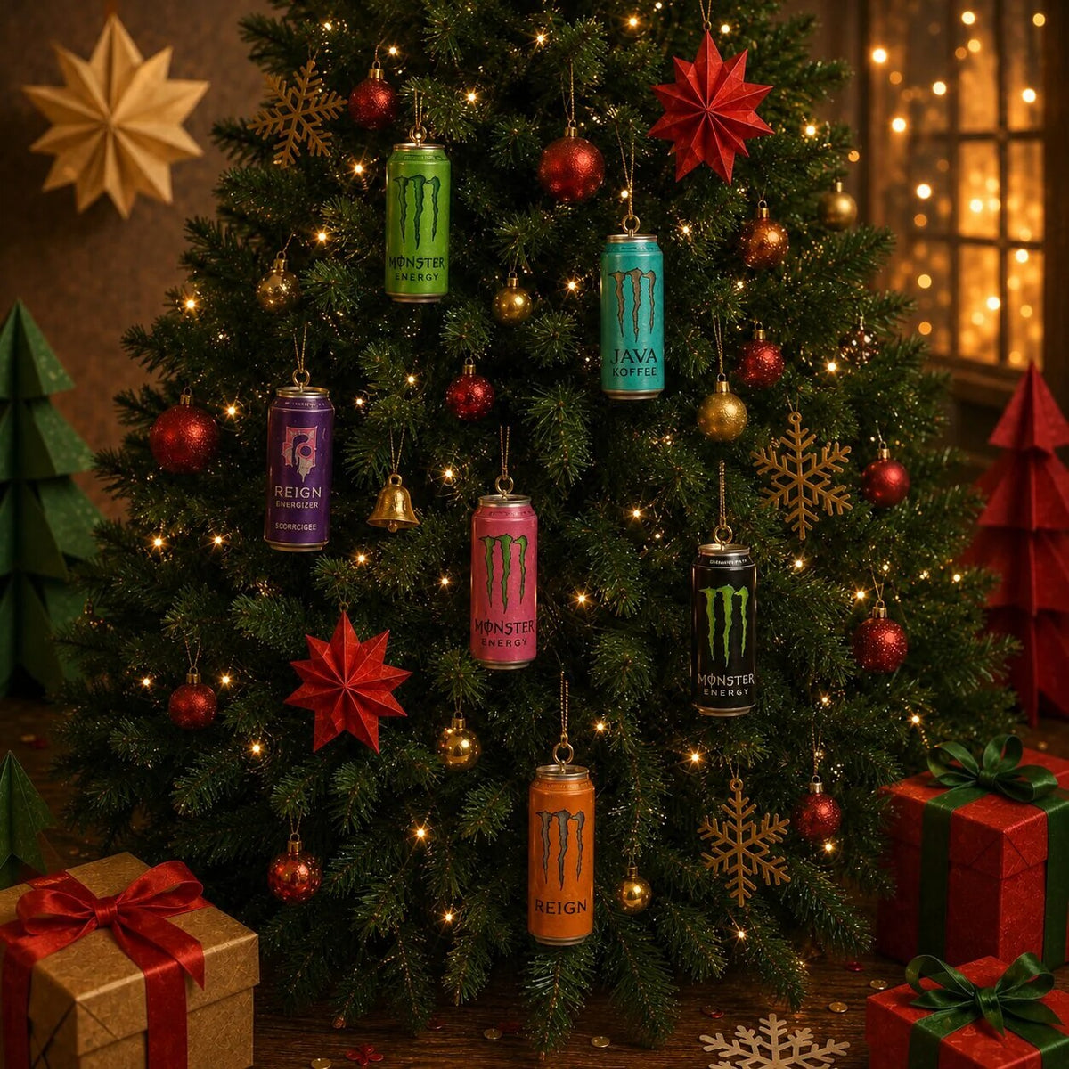 Calendrier de l'avent – 24 décors Energy Drink à collectionner