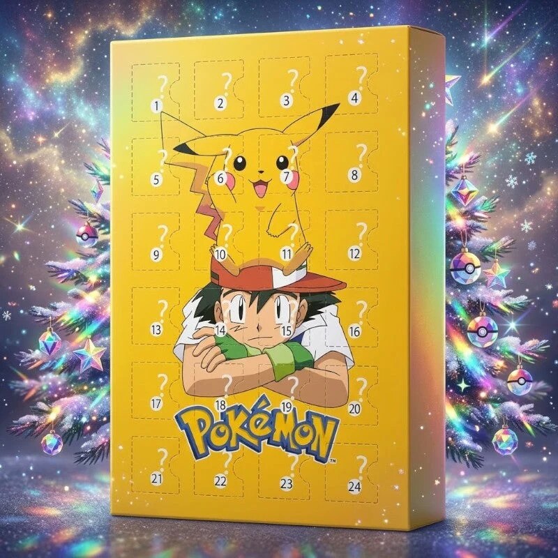 Calendrier de l'avent Pokémon – 24 figurines 3D à collectionner