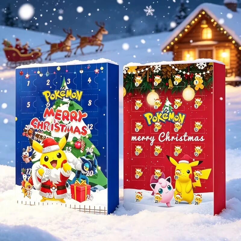 Calendrier de l'avent Pokémon – 24 figurines 3D à collectionner