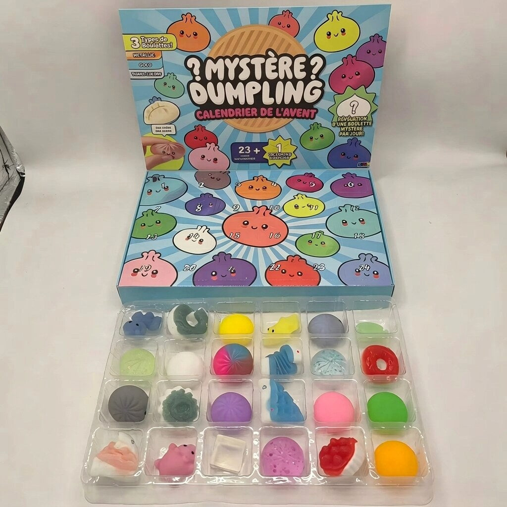 Calendrier de l'avent – 24 figurines squishy à collectionner