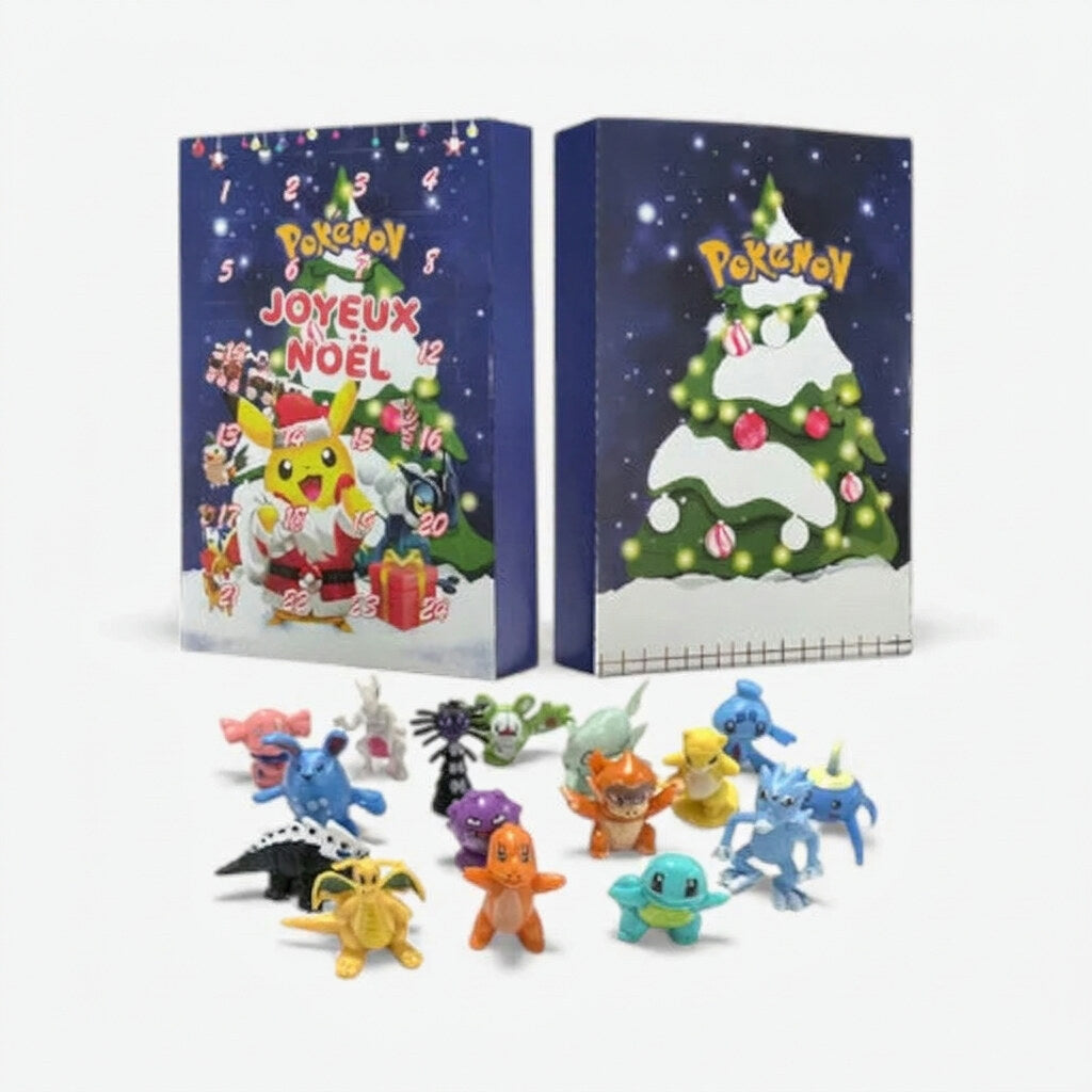 Calendrier de l'avent Pokémon – 24 minifigures à collectionner