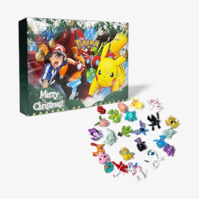 Calendrier de l'avent Pokémon – 24 minifigures à collectionner