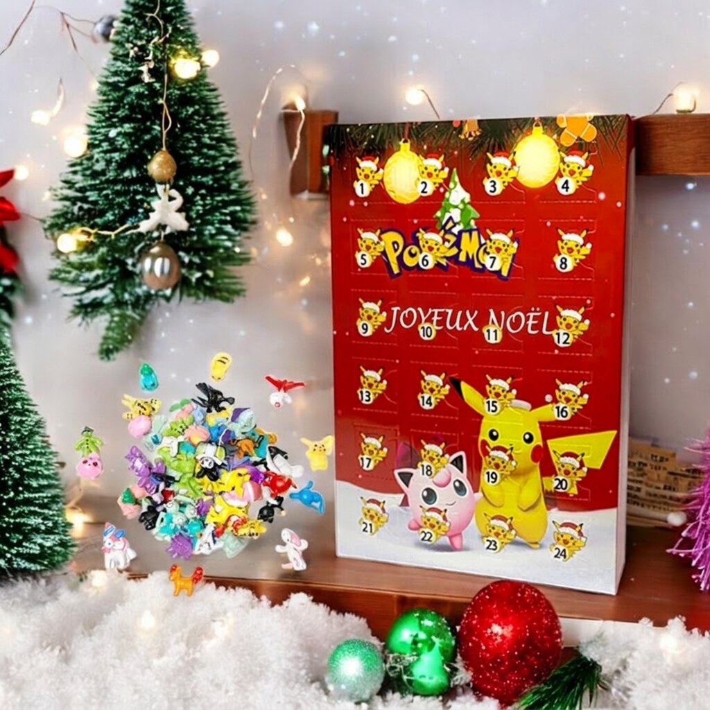 Calendrier de l'avent Pokémon – 24 minifigures à collectionner