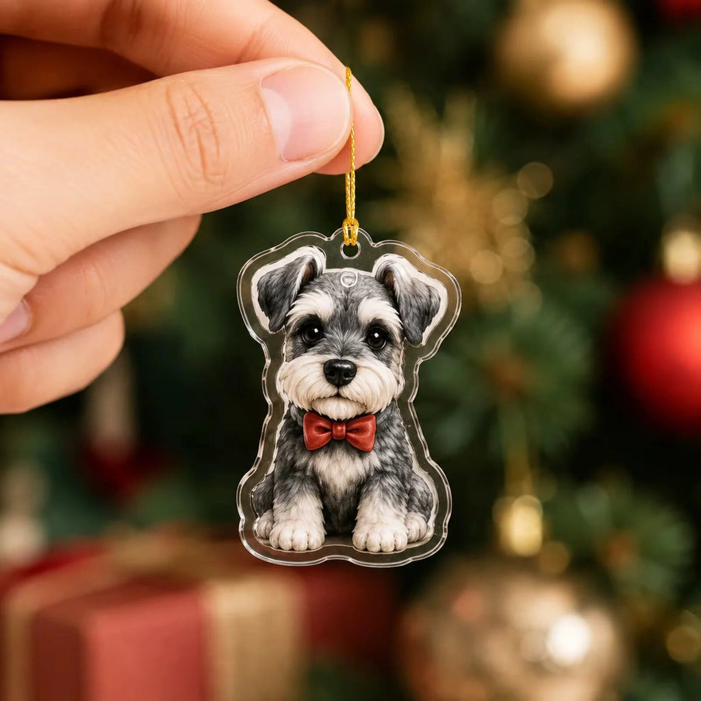 Calendrier de l'avent – 24 ornements schnauzer en acrylique