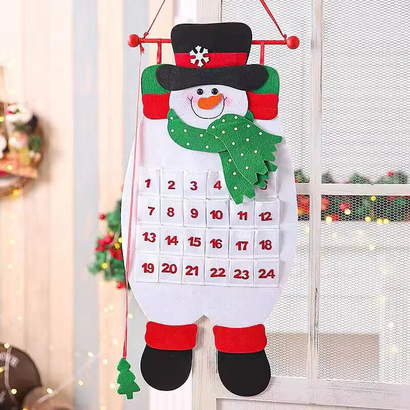 Calendrier de l'avent à suspendre – personnage de Noël