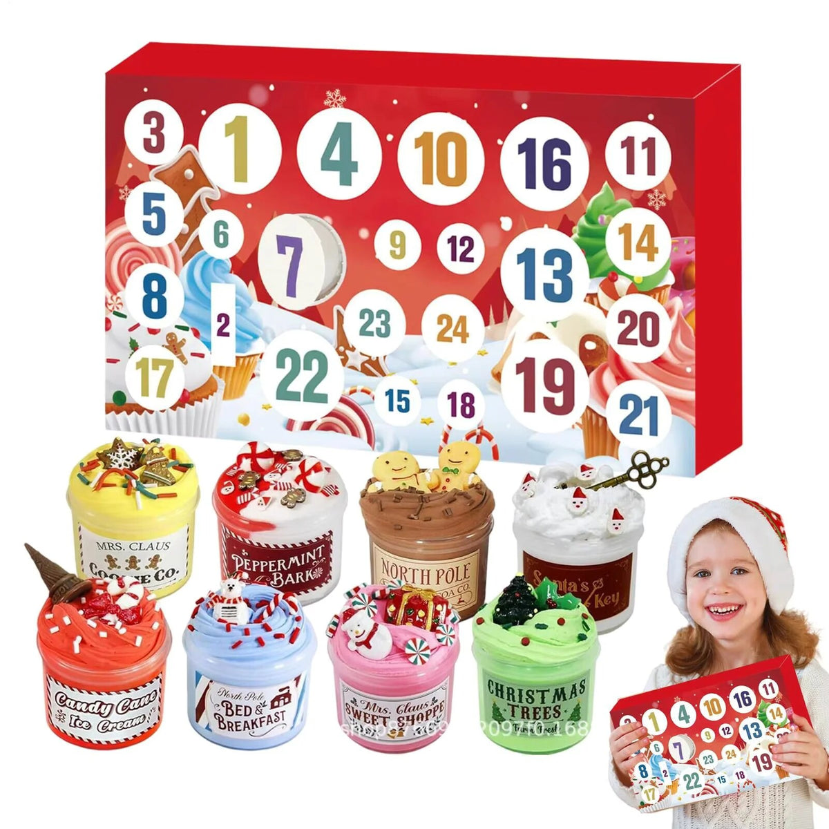 Calendrier de l'avent jouets – 24 surprises avec slime
