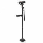 Canne de marche pliante – LED, alarme et support stable