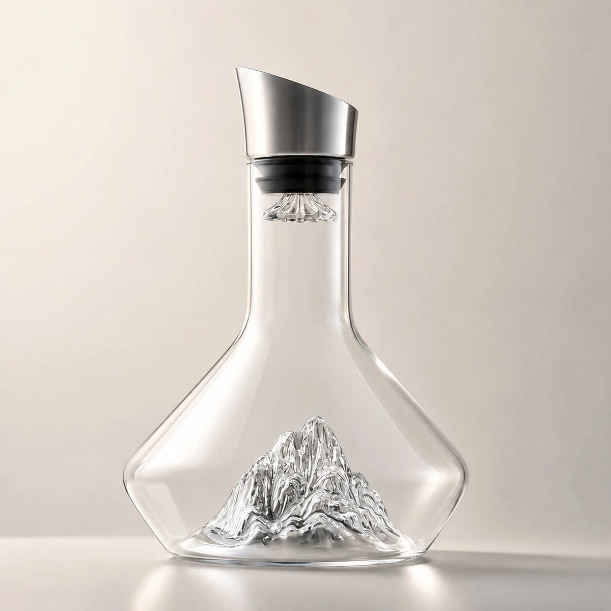 Carafe à décanter – cristal transparent design glaçon